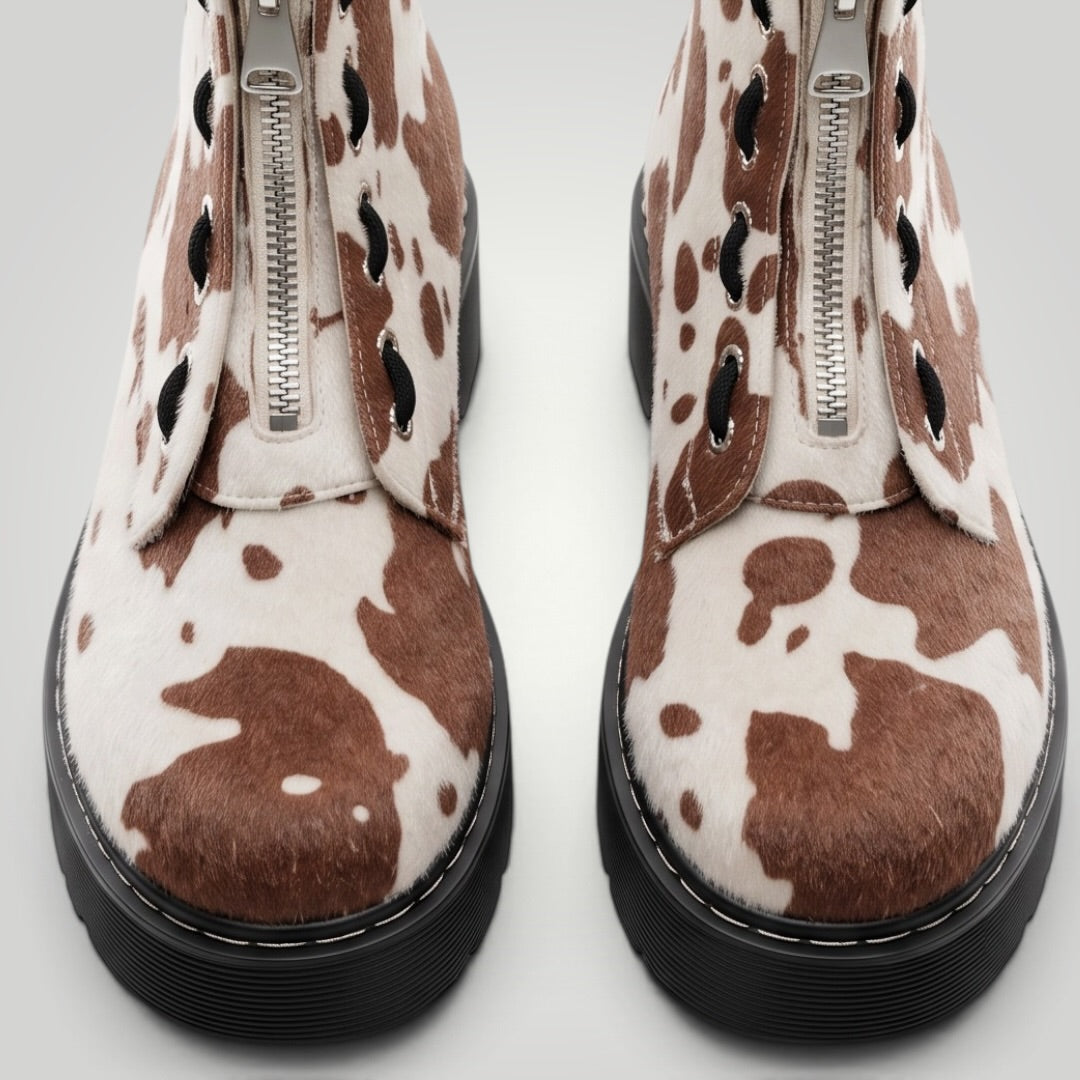 Botines - Zip Cow