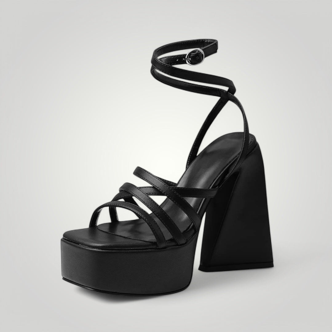 Heeled Platform Sandals - Milano
