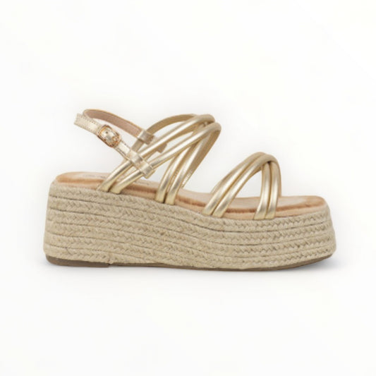 Sandalias plataforma - Monaco Oro