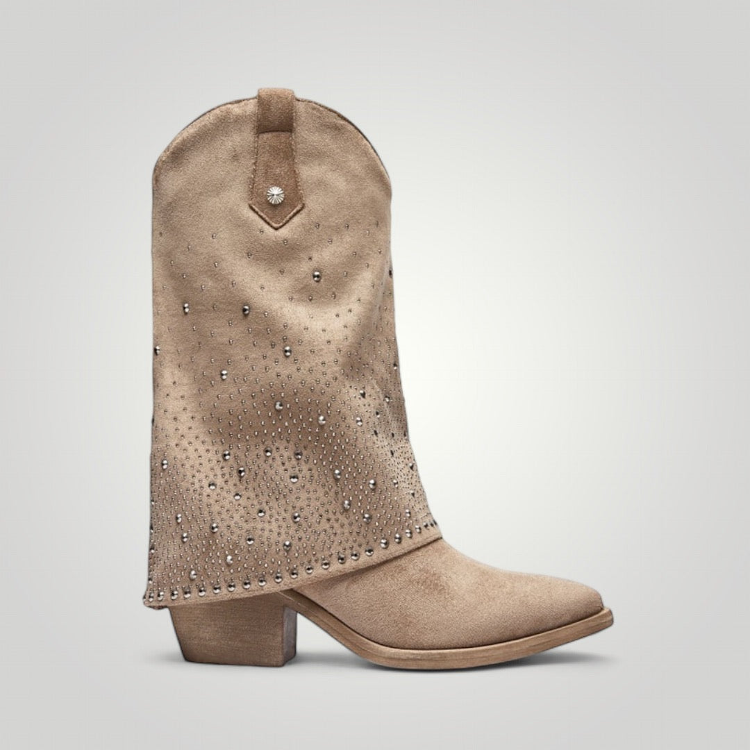 Botas Cowboy Polaina - Taupe