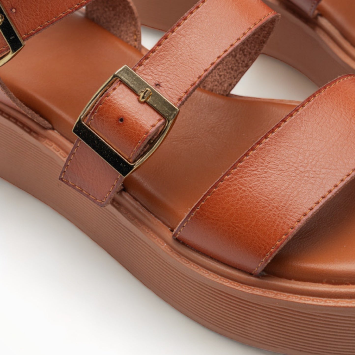 Sandalias Plataforma - Roma Camel