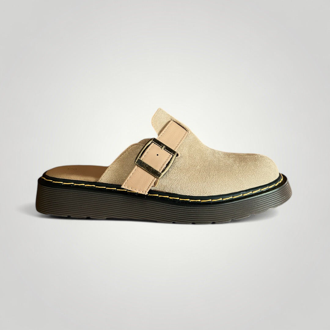Platform Clogs - Martino Beige