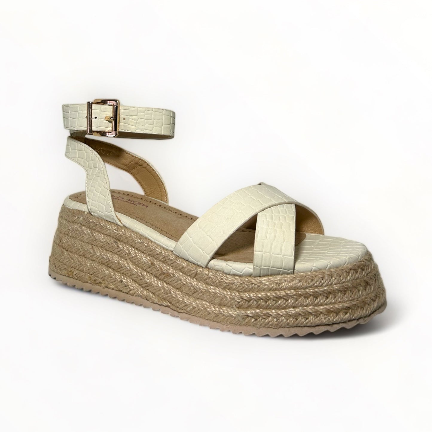 Sandalias Plataforma - Donna Blanco