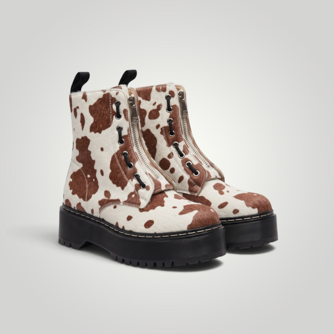 Botines - Zip Cow