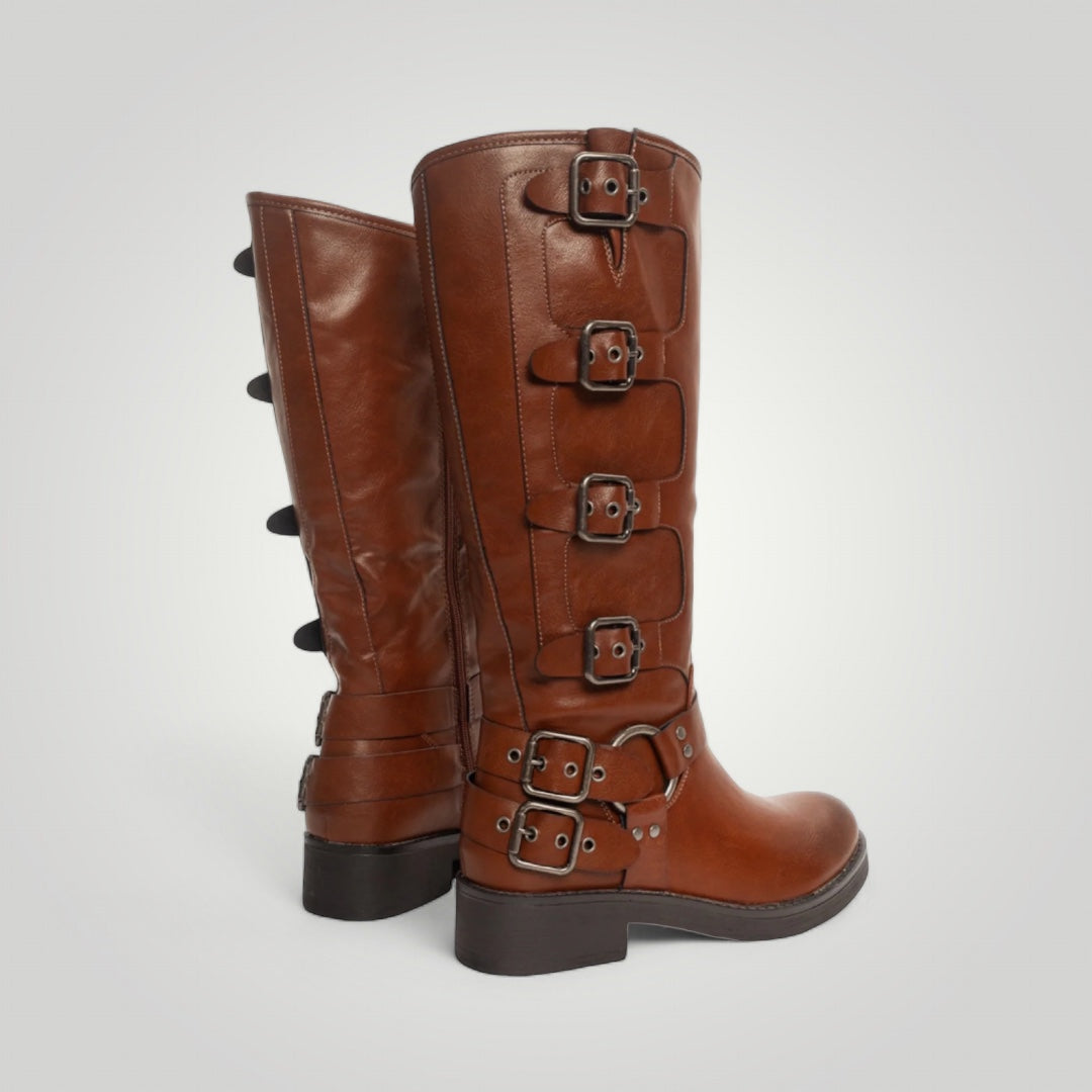 Botas Top Biker Camel