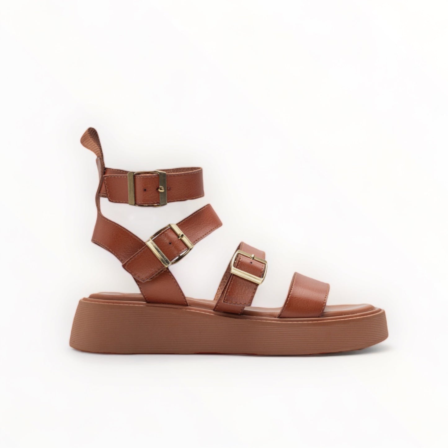 Sandalias Plataforma - Roma Camel