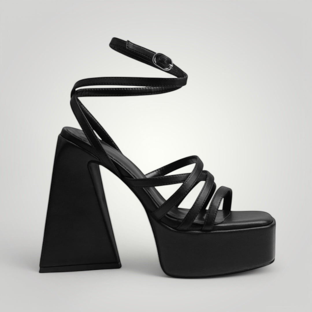 Heeled Platform Sandals - Milano