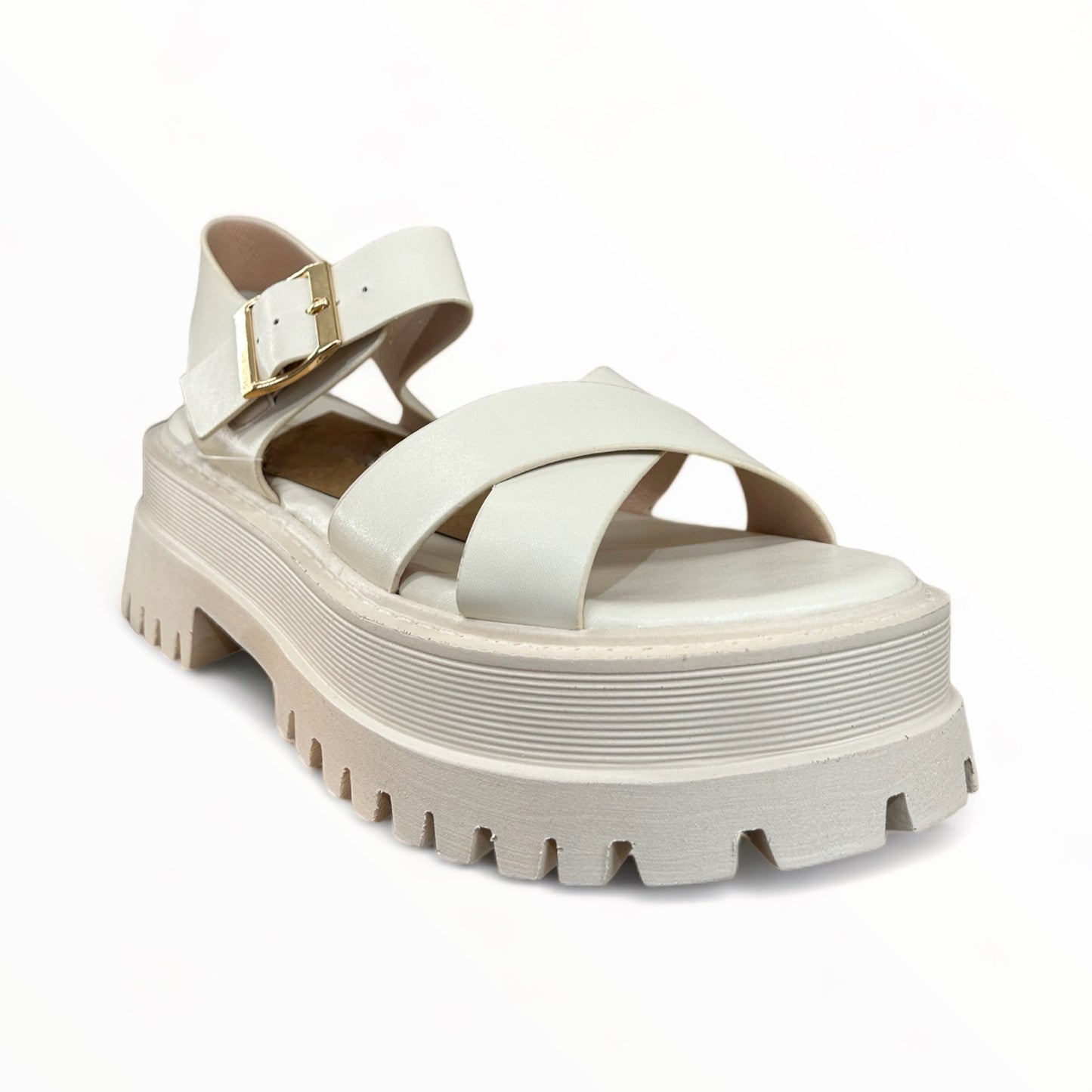 Sandalias plataforma - Capri Beige