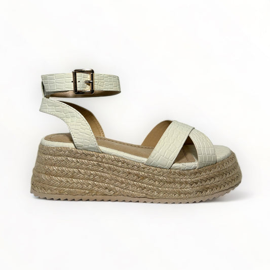 Sandalias Plataforma - Donna Blanco