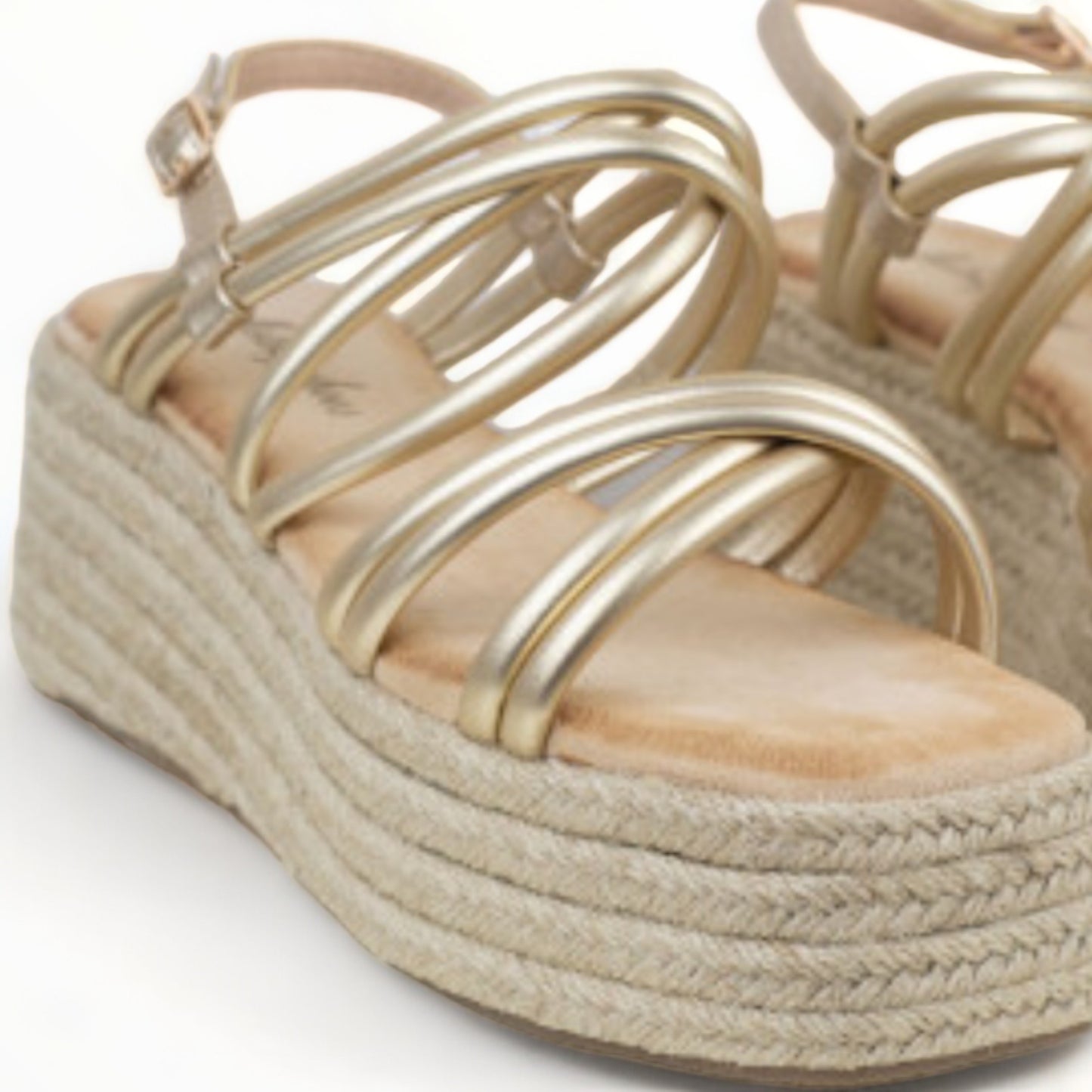 Sandalias plataforma - Monaco Oro