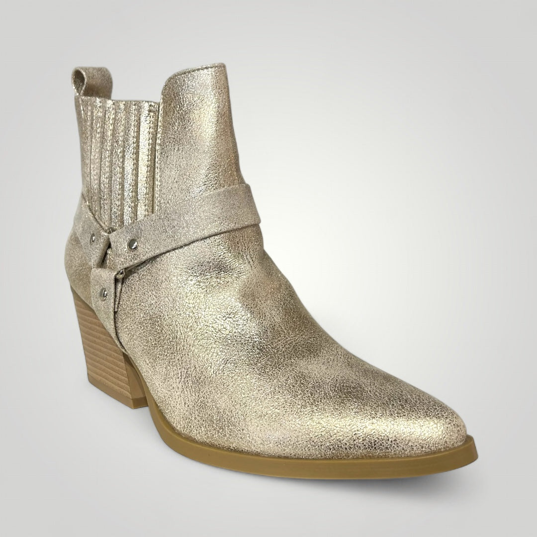 Botines Cowboy Oro