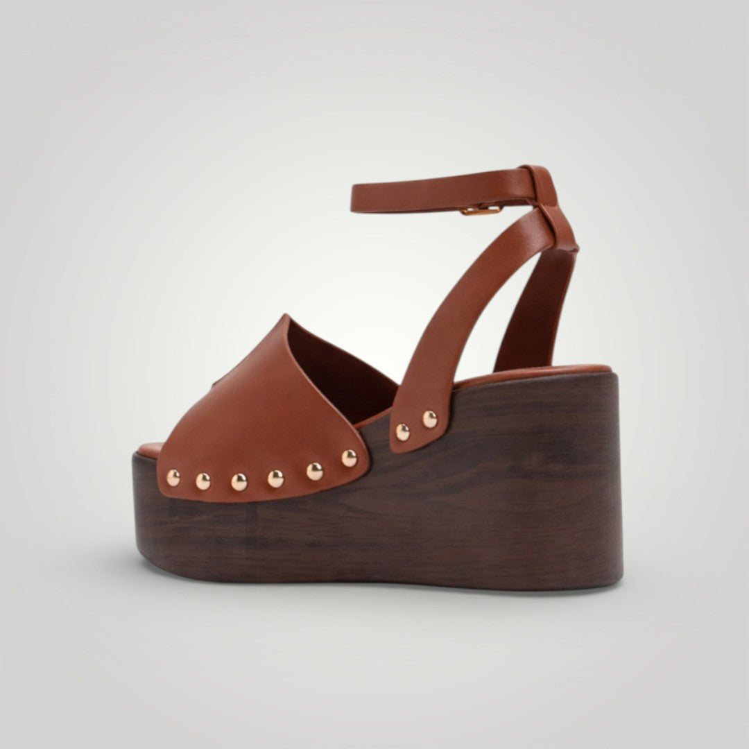 Sandalias Cuñas - Studded Raven Belt