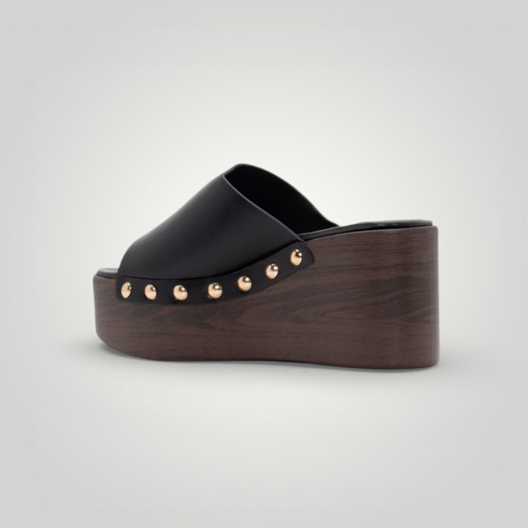Sandalias Cuñas - Studded Raven