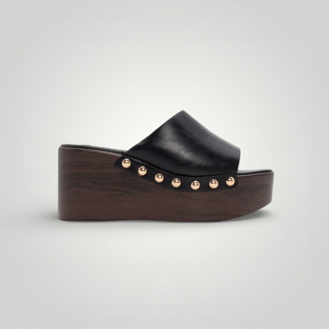 Sandalias Cuñas - Studded Raven