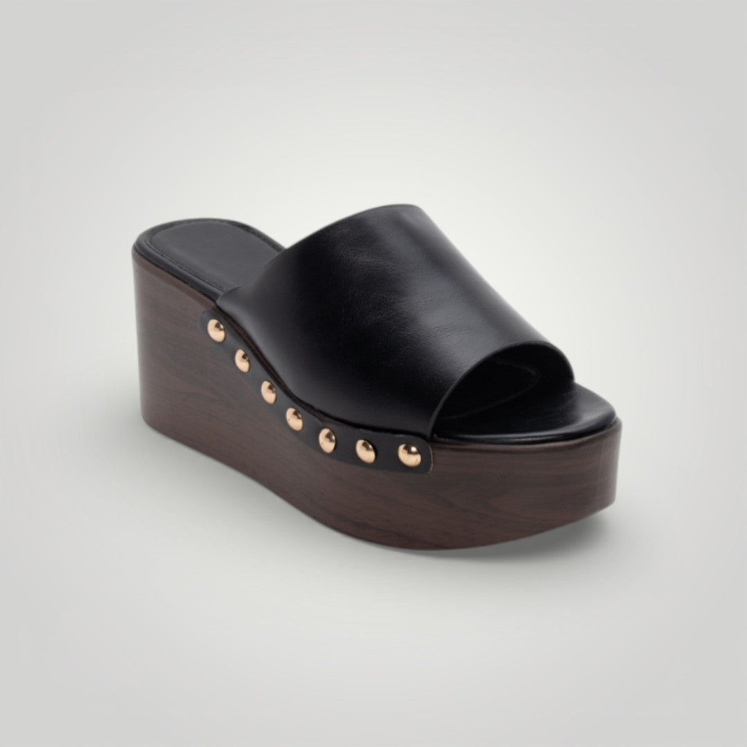 Sandalias Cuñas - Studded Raven
