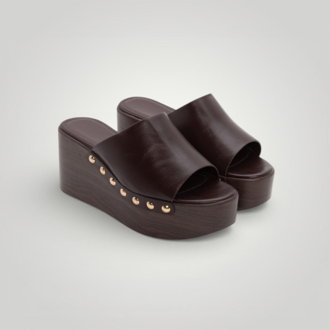 Sandalias Cuñas - Studded Raven