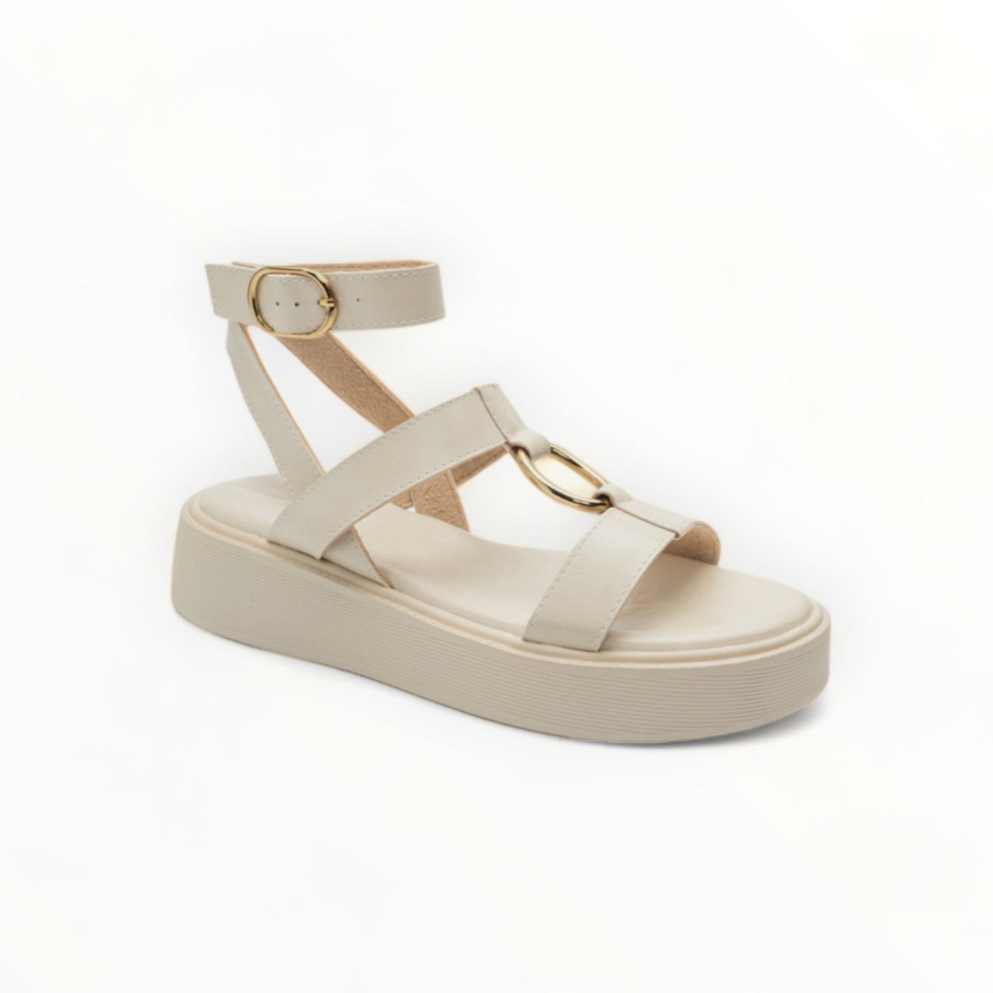 Sandalias plataforma - Veneto Beige